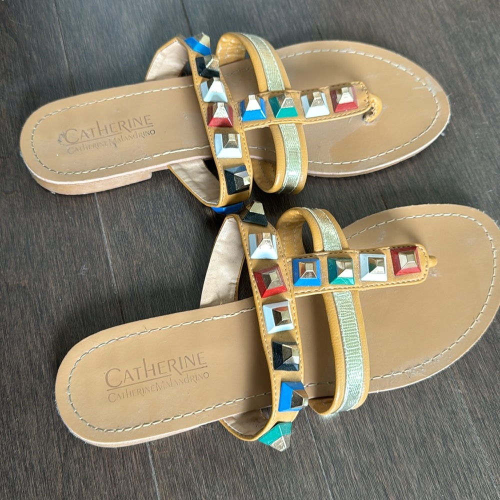 Colorful studded sandals - Picture 2 of 3